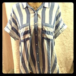 Plus Size Lucky Brand Button Up Shirt- Worn Once